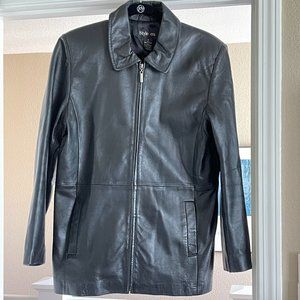 Womens Macy's Style & Co Leather Jacket